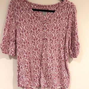 Chico’s top. Size one.